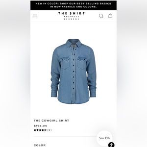 Denim tencel shirt
